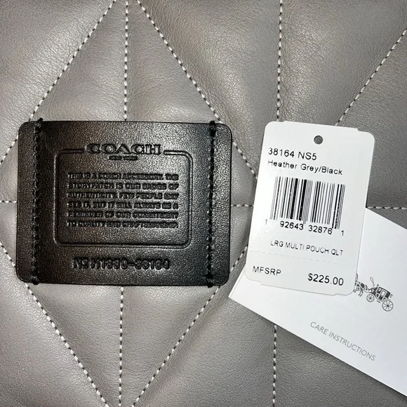 Coach Large Multifunctional Pouch With Quilting - Picture 8 of 9